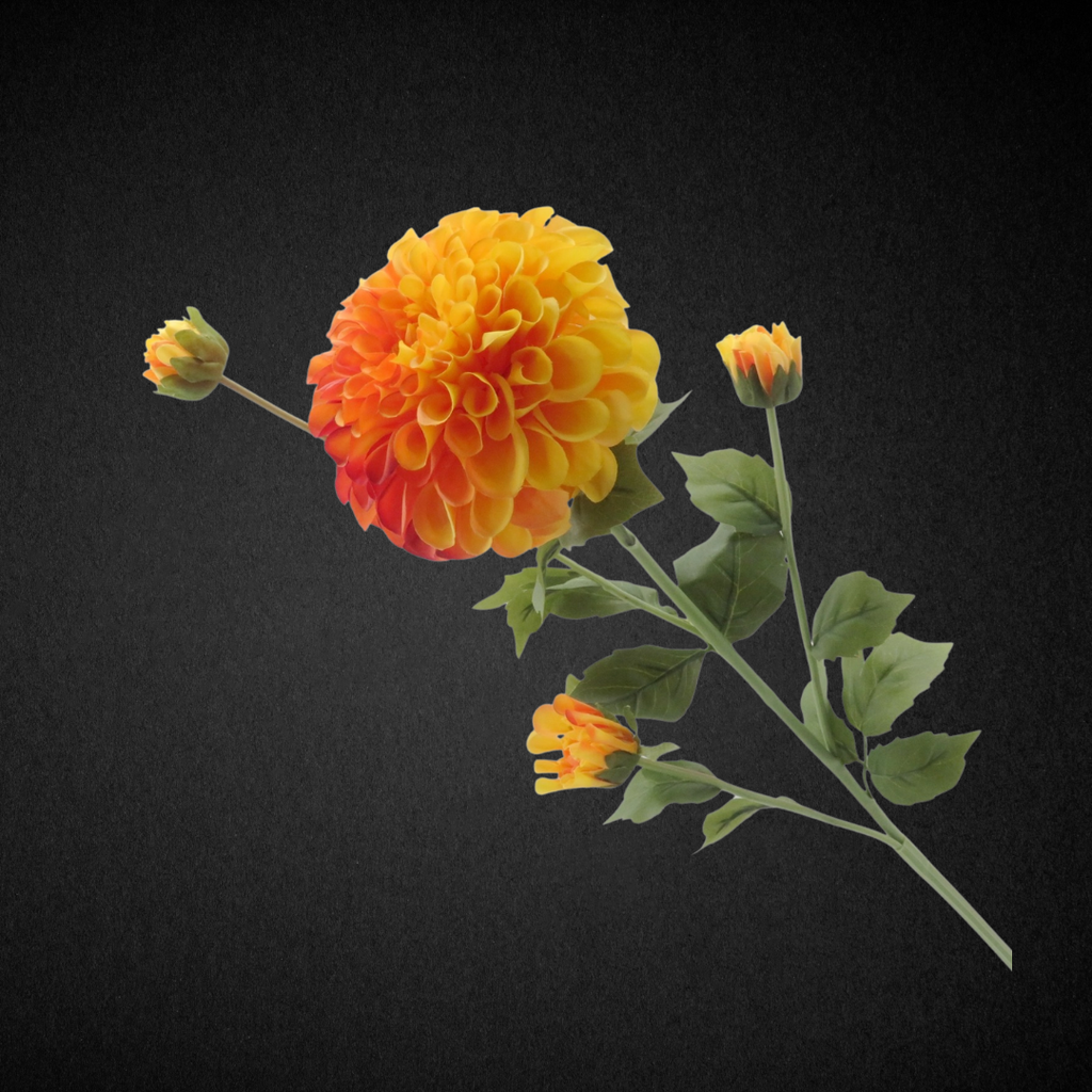 Real Touch Silk Dahlia (4 Head)