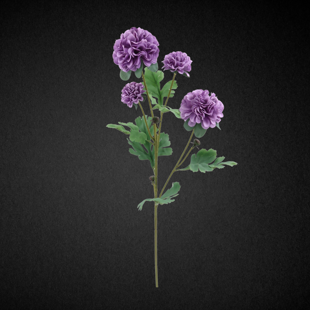 Real Touch Silk Purple Dahlia (6 Head)