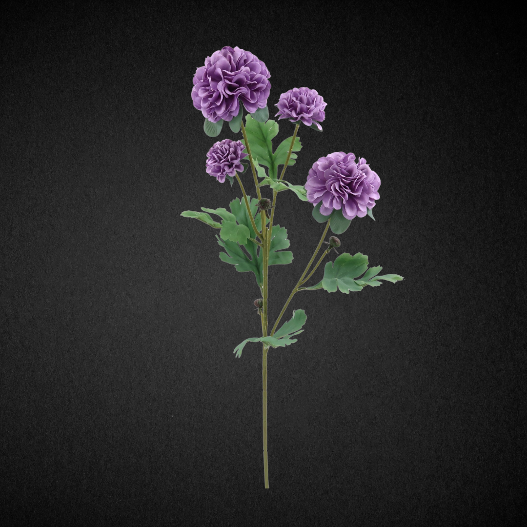Real Touch Silk Purple Dahlia (6 Head)