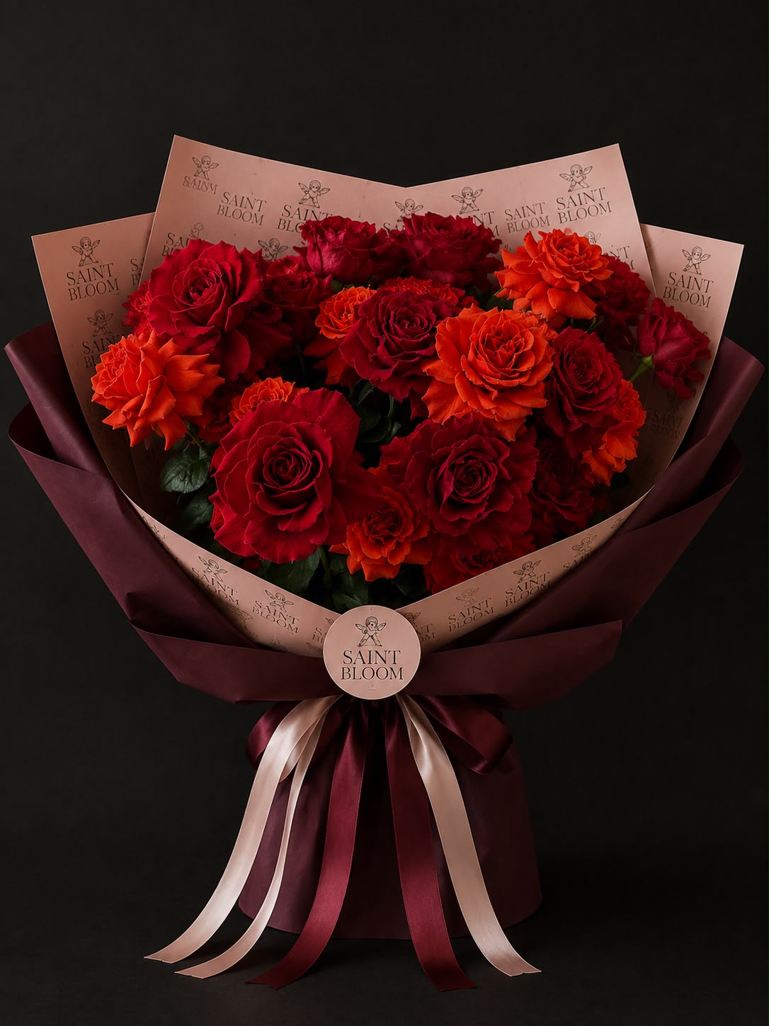 Grand Red Columbian Roses Bouquet